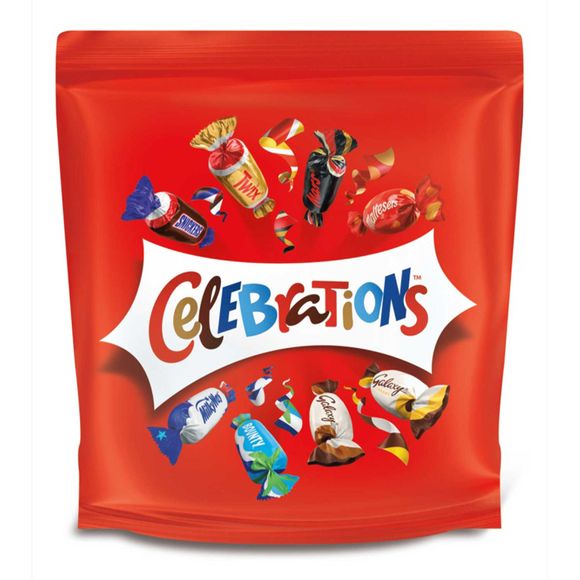 Celebrations Milk Chocolate Mini Chocolate & Biscuit Bars Sharing Pouch 370g